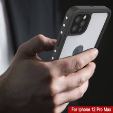 Charger l&#39;image dans la galerie, iPhone 12 Pro Max Waterproof IP68 Case, Punkcase [White] [StudStar Series] [Slim Fit] [Dirtproof] (Color in image: Light Blue)
