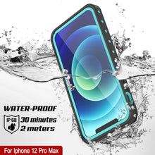 Charger l&#39;image dans la galerie, iPhone 12 Pro Max Waterproof IP68 Case, Punkcase [Teal] [StudStar Series] [Slim Fit] (Color in image: Red)
