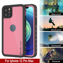 Charger l&#39;image dans la galerie, iPhone 12 Pro Max Waterproof IP68 Case, Punkcase [Pink] [StudStar Series] [Slim Fit] [Dirtproof] (Color in image: Purple)
