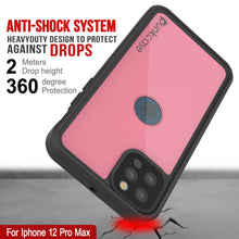 Charger l&#39;image dans la galerie, iPhone 12 Pro Max Waterproof IP68 Case, Punkcase [Pink] [StudStar Series] [Slim Fit] [Dirtproof] (Color in image: Red)
