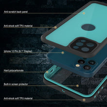 Load image into Gallery viewer, iPhone 12 Pro Waterproof IP68 Case, Punkcase [Teal] [StudStar Series] [Slim Fit] (Color in image: Pink)
