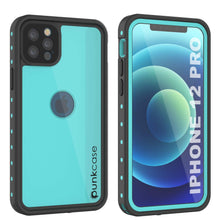 Load image into Gallery viewer, iPhone 12 Pro Waterproof IP68 Case, Punkcase [Teal] [StudStar Series] [Slim Fit] (Color in image: Teal)
