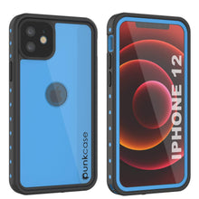 Charger l&#39;image dans la galerie, iPhone 12 Waterproof IP68 Case, Punkcase [Light blue] [StudStar Series] [Slim Fit] [Dirtproof] (Color in image: Light Blue)
