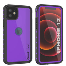 Charger l&#39;image dans la galerie, iPhone 12 Waterproof IP68 Case, Punkcase [Purple] [StudStar Series] [Slim Fit] [Dirtproof] (Color in image: Purple)
