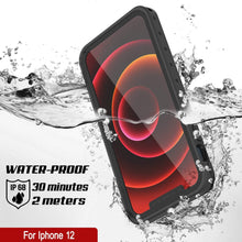 Charger l&#39;image dans la galerie, iPhone 12 Waterproof IP68 Case, Punkcase [Black] [StudStar Series] [Slim Fit] (Color in image: White)
