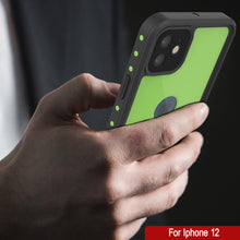 Charger l&#39;image dans la galerie, iPhone 12 Waterproof IP68 Case, Punkcase [Light green] [StudStar Series] [Slim Fit] [Dirtproof] (Color in image: Teal)

