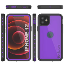 Charger l&#39;image dans la galerie, iPhone 12 Waterproof IP68 Case, Punkcase [Purple] [StudStar Series] [Slim Fit] [Dirtproof] (Color in image: Pink)
