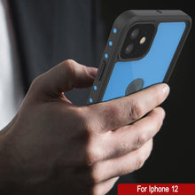 Charger l&#39;image dans la galerie, iPhone 12 Waterproof IP68 Case, Punkcase [Light blue] [StudStar Series] [Slim Fit] [Dirtproof] (Color in image: White)
