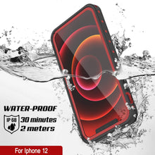 Charger l&#39;image dans la galerie, iPhone 12 Waterproof IP68 Case, Punkcase [Red] [StudStar Series] [Slim Fit] (Color in image: White)
