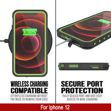 Charger l&#39;image dans la galerie, iPhone 12 Waterproof IP68 Case, Punkcase [Light green] [StudStar Series] [Slim Fit] [Dirtproof] (Color in image: Red)
