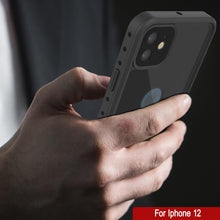 Charger l&#39;image dans la galerie, iPhone 12 Waterproof IP68 Case, Punkcase [Black] [StudStar Series] [Slim Fit] (Color in image: Light Green)

