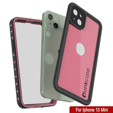Load image into Gallery viewer, iPhone 13 Mini Waterproof IP68 Case, Punkcase [Pink] [StudStar Series] [Slim Fit] [Dirtproof] (Color in image: Red)
