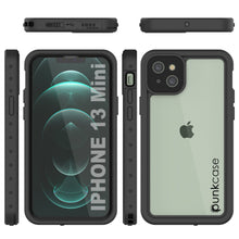 Load image into Gallery viewer, iPhone 13 Mini Waterproof IP68 Case, Punkcase [Clear] [StudStar Series] [Slim Fit] [Dirtproof] (Color in image: Light Blue)
