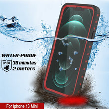 Charger l&#39;image dans la galerie, iPhone 13 Mini Waterproof IP68 Case, Punkcase [Red] [StudStar Series] [Slim Fit] (Color in image: Teal)
