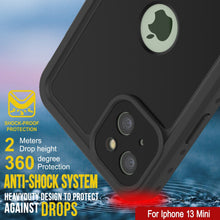Load image into Gallery viewer, iPhone 13 Mini Waterproof IP68 Case, Punkcase [Black] [StudStar Series] [Slim Fit] (Color in image: White)
