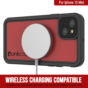 iPhone 13 Mini Waterproof IP68 Case, Punkcase [Red] [StudStar Series] [Slim Fit] (Color in image: Light Blue)