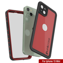 Charger l&#39;image dans la galerie, iPhone 13 Mini Waterproof IP68 Case, Punkcase [Red] [StudStar Series] [Slim Fit] (Color in image: Black)
