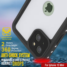 Load image into Gallery viewer, iPhone 13 Mini Waterproof IP68 Case, Punkcase [White] [StudStar Series] [Slim Fit] [Dirtproof] (Color in image: Black)
