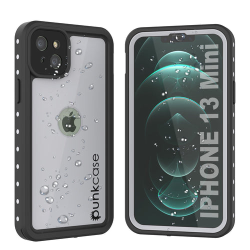 iPhone 13 Mini Waterproof IP68 Case, Punkcase [White] [StudStar Series] [Slim Fit] [Dirtproof] (Color in image: White)