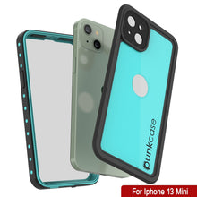 Load image into Gallery viewer, iPhone 13 Mini Waterproof IP68 Case, Punkcase [Teal] [StudStar Series] [Slim Fit] (Color in image: White)
