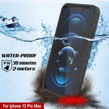 Load image into Gallery viewer, iPhone 13 Pro Max Waterproof IP68 Case, Punkcase [Clear] [StudStar Series] [Slim Fit] [Dirtproof] (Color in image: Teal)
