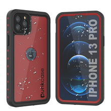 Charger l&#39;image dans la galerie, iPhone 13 Pro Waterproof IP68 Case, Punkcase [Red] [StudStar Series] [Slim Fit] (Color in image: Red)
