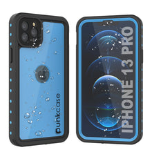 Charger l&#39;image dans la galerie, iPhone 13 Pro Waterproof IP68 Case, Punkcase [Light blue] [StudStar Series] [Slim Fit] [Dirtproof] (Color in image: Light Blue)
