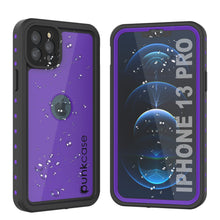 Charger l&#39;image dans la galerie, iPhone 13 Pro Waterproof IP68 Case, Punkcase [Purple] [StudStar Series] [Slim Fit] [Dirtproof] (Color in image: Purple)
