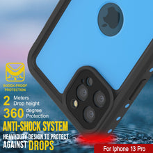 Charger l&#39;image dans la galerie, iPhone 13 Pro Waterproof IP68 Case, Punkcase [Light blue] [StudStar Series] [Slim Fit] [Dirtproof] (Color in image: Light Green)
