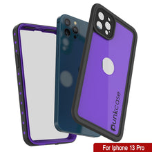 Charger l&#39;image dans la galerie, iPhone 13 Pro Waterproof IP68 Case, Punkcase [Purple] [StudStar Series] [Slim Fit] [Dirtproof] (Color in image: White)
