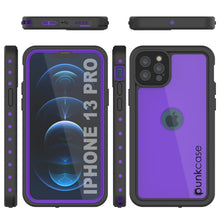Charger l&#39;image dans la galerie, iPhone 13 Pro Waterproof IP68 Case, Punkcase [Purple] [StudStar Series] [Slim Fit] [Dirtproof] (Color in image: Light Green)
