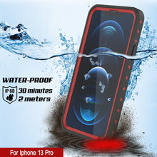 Charger l&#39;image dans la galerie, iPhone 13 Pro Waterproof IP68 Case, Punkcase [Red] [StudStar Series] [Slim Fit] (Color in image: Teal)
