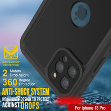 Charger l&#39;image dans la galerie, iPhone 13 Pro Waterproof IP68 Case, Punkcase [Black] [StudStar Series] [Slim Fit] (Color in image: White)
