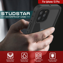 Charger l&#39;image dans la galerie, iPhone 13 Pro Waterproof IP68 Case, Punkcase [Black] [StudStar Series] [Slim Fit] (Color in image: Light Green)
