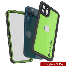 Charger l&#39;image dans la galerie, iPhone 13 Pro Waterproof IP68 Case, Punkcase [Light green] [StudStar Series] [Slim Fit] [Dirtproof] (Color in image: Clear)

