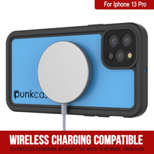 Charger l&#39;image dans la galerie, iPhone 13 Pro Waterproof IP68 Case, Punkcase [Light blue] [StudStar Series] [Slim Fit] [Dirtproof] (Color in image: Teal)
