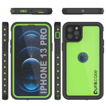 Charger l&#39;image dans la galerie, iPhone 13 Pro Waterproof IP68 Case, Punkcase [Light green] [StudStar Series] [Slim Fit] [Dirtproof] (Color in image: Black)
