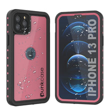 Charger l&#39;image dans la galerie, iPhone 13 Pro Waterproof IP68 Case, Punkcase [Pink] [StudStar Series] [Slim Fit] [Dirtproof] (Color in image: Pink)
