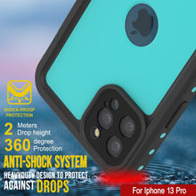 Charger l&#39;image dans la galerie, iPhone 13 Pro Waterproof IP68 Case, Punkcase [Teal] [StudStar Series] [Slim Fit] (Color in image: Red)
