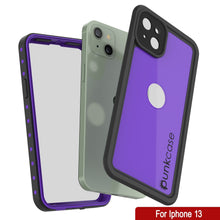 Charger l&#39;image dans la galerie, iPhone 13 Waterproof IP68 Case, Punkcase [Purple] [StudStar Series] [Slim Fit] [Dirtproof] (Color in image: White)
