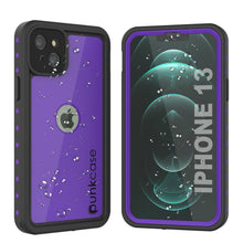 Charger l&#39;image dans la galerie, iPhone 13 Waterproof IP68 Case, Punkcase [Purple] [StudStar Series] [Slim Fit] [Dirtproof] (Color in image: Purple)
