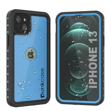 Charger l&#39;image dans la galerie, iPhone 13 Waterproof IP68 Case, Punkcase [Light blue] [StudStar Series] [Slim Fit] [Dirtproof] (Color in image: Light Blue)
