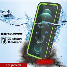 Charger l&#39;image dans la galerie, iPhone 13 Waterproof IP68 Case, Punkcase [Light green] [StudStar Series] [Slim Fit] [Dirtproof] (Color in image: White)
