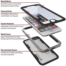 Load image into Gallery viewer, iPhone 6/6S Waterproof Case, Ghostek Atomic 2.0 SILVER W/ Attached Screen Protector | Slim Fit (Color in image: space gray)
