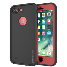 Charger l&#39;image dans la galerie, iPhone 7+ Plus Waterproof Case, Punkcase SpikeStar Red Series | Thin Fit 6.6ft Underwater IP68 (Color in image: red)
