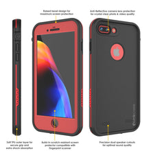 Charger l&#39;image dans la galerie, iPhone 7+ Plus Waterproof Case, Punkcase SpikeStar Red Series | Thin Fit 6.6ft Underwater IP68 (Color in image: light blue)

