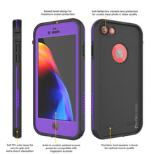 Charger l&#39;image dans la galerie, iPhone 7 Waterproof Case, Punkcase SpikeStar Purple Series | Thin Fit 6.6ft Underwater IP68 (Color in image: light blue)
