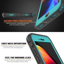 Charger l&#39;image dans la galerie, iPhone 7 Waterproof Case, Punkcase SpikeStar Teal Series | Thin Fit 6.6ft Underwater IP68 (Color in image: white)
