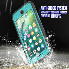 Charger l&#39;image dans la galerie, iPhone 7 Waterproof Case, Punkcase SpikeStar Teal Series | Thin Fit 6.6ft Underwater IP68 (Color in image: purple)
