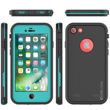 Charger l&#39;image dans la galerie, iPhone 7 Waterproof Case, Punkcase SpikeStar Teal Series | Thin Fit 6.6ft Underwater IP68 (Color in image: red)
